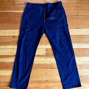 Military Fatigue Pants in Navy Blue